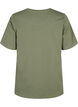 Organic cotton T-shirt with embroidery details, Thyme, Packshot image number 1