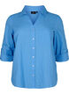 Shirt blouse with button closure in cotton-linen blend, Marina, Packshot image number 0