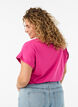 Short-sleeved cotton blend T-shirt, Pink, Model image number 2