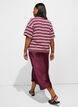 Satin midi skirt, Red, Model image number 1