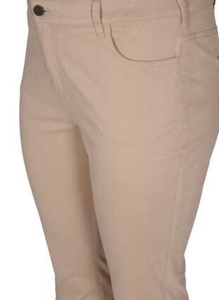 Cropped Amy jeans with buttons, Oxford Tan, Packshot image number 2