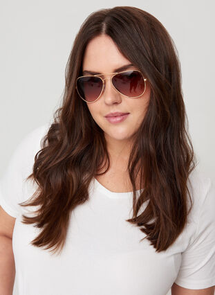 Sunglasses, Gold, Model image number 0