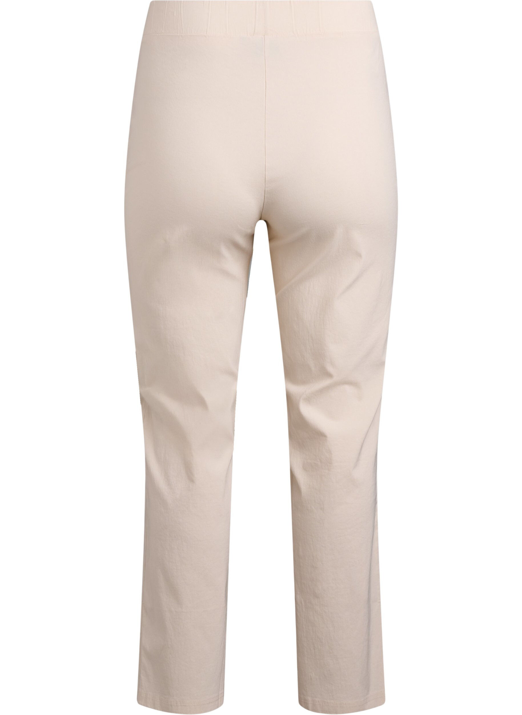 Zizzifashion Stretchy pants in viscose, Beige, Packshot image number 1
