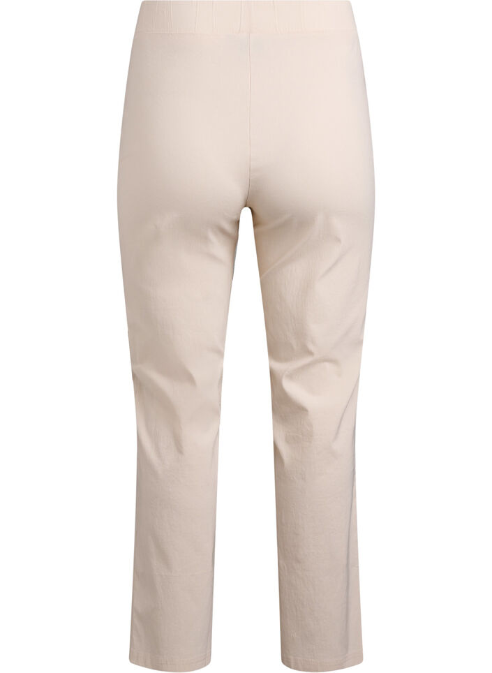 Stretchy pants in viscose, Beige, Packshot image number 1