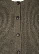 Rib knit cardigan with buttons, Green, Packshot image number 2