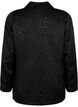 Tone-on-tone jacquard blazer in viscose, Black, Packshot image number 1