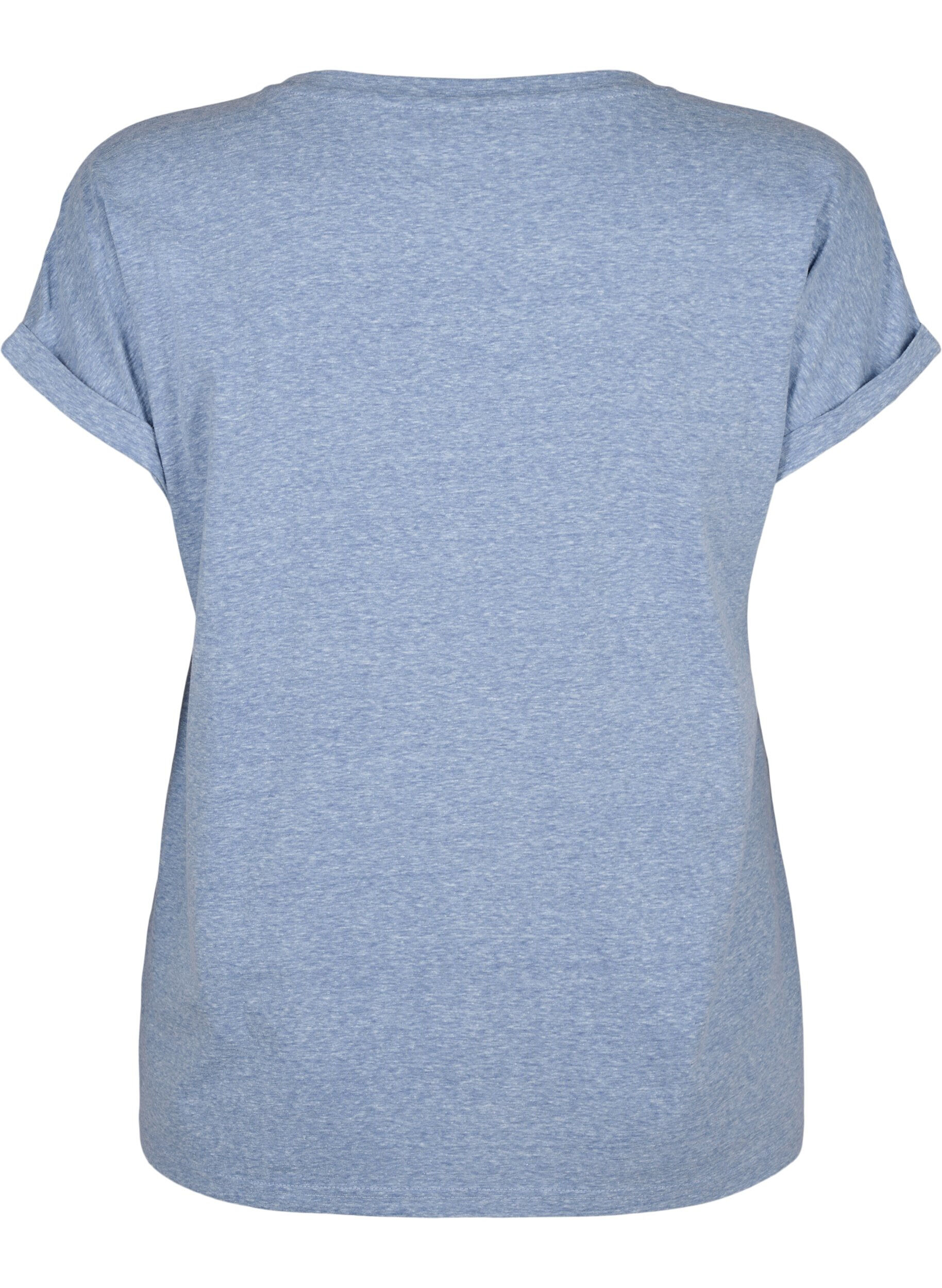 ZizzifashionMelange t-shirt with short sleeves, Blue, Packshot image number 1