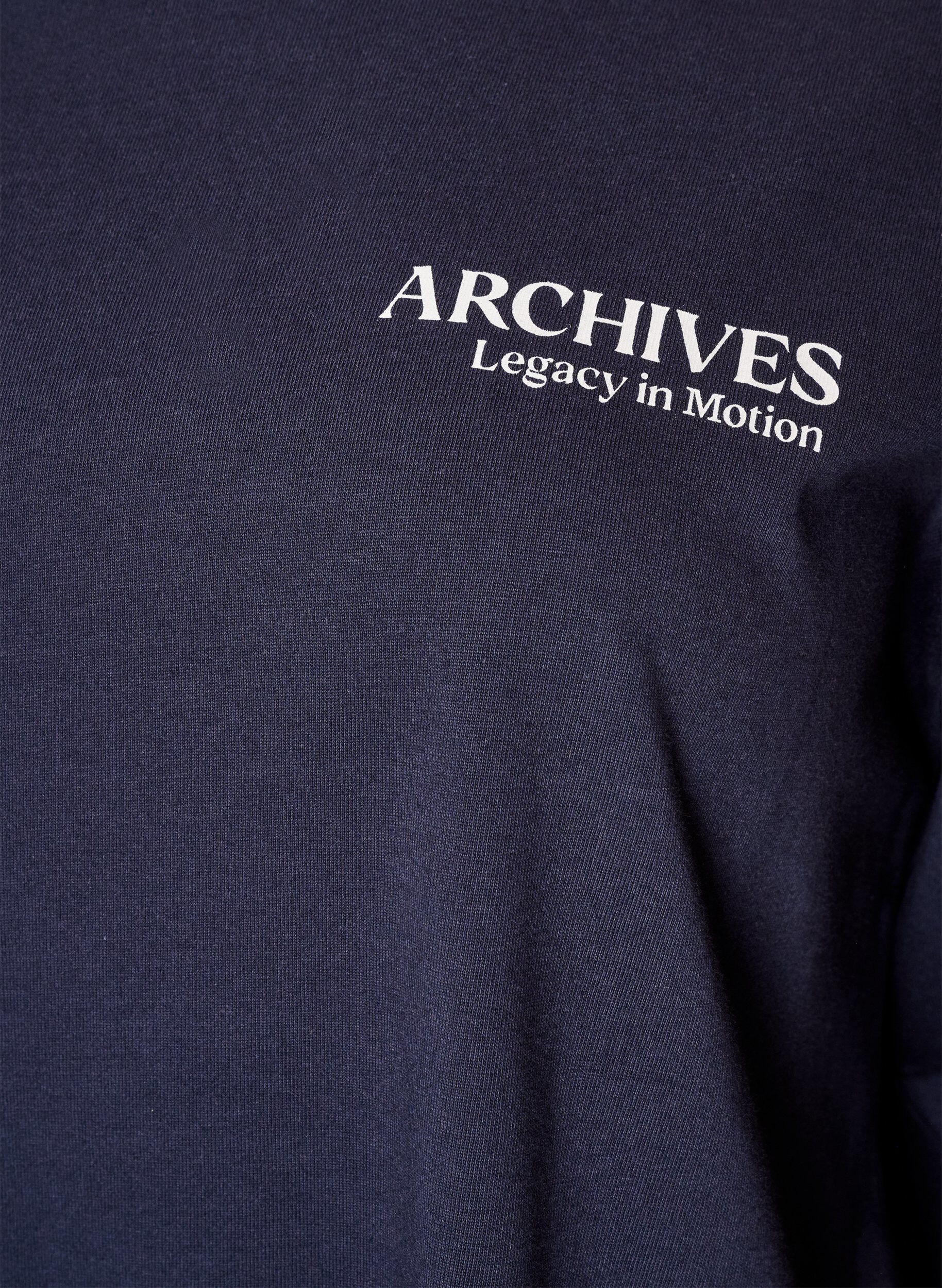 ZizzifashionLong-sleeved jersey blouse with text print, Blue, Packshot image number 2