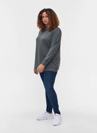 Long-sleeved blouse with shoulder detail, Urban Chic, Model image number 3