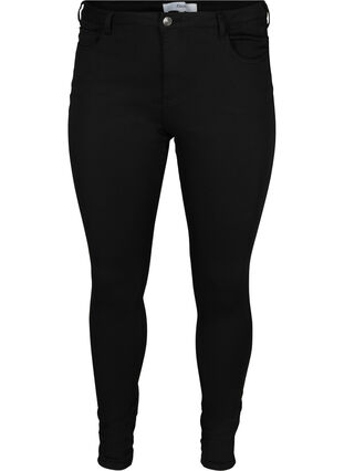 Stay black Amy jeans with a high waist, Black, Packshot image number 0