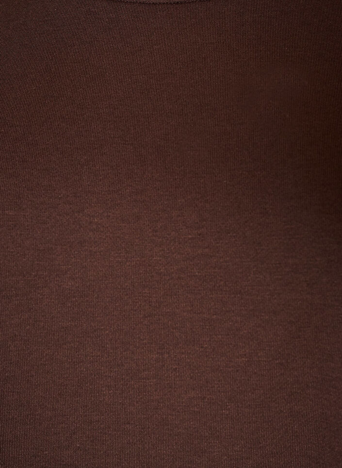 Sweatshirt dress with ruffle layers and A-line shape, Brown, Packshot image number 2