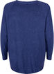 Marled knitted sweater with button details, Navy Blazer Mel., Packshot image number 1