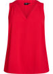 Sleeveless top with wrinkle details, Red, Packshot image number 0