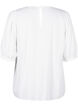 Viscose blouse with 1/2 sleeves, Bright White, Packshot image number 1