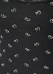 Top with print and lace edge, Black, Packshot image number 2