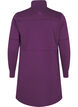 Short sweatshirt dress with a high neck and adjustable waist, Deep Purple, Packshot image number 1