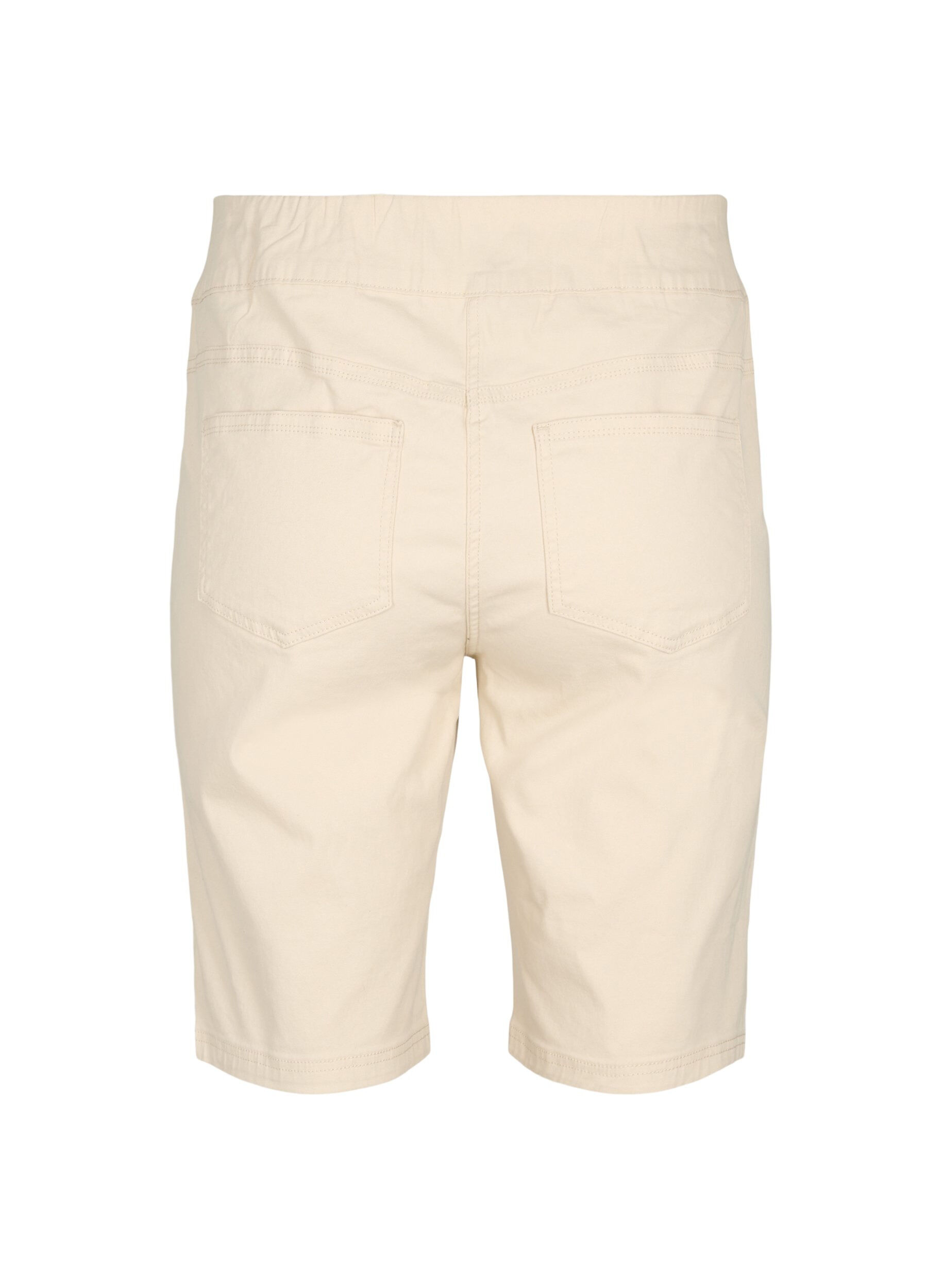 Zizzifashion Close-fitting shorts with back pockets, Fog, Packshot image number 1