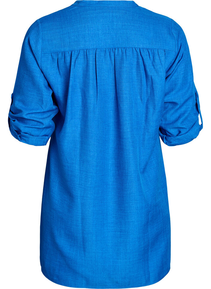 Tunic with V-neck, Blue, Packshot image number 1
