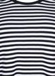 Striped blouse with long sleeves, Black, Packshot image number 2