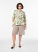 Blouse with print and 1/2 sleeves, Green, Model image number 1