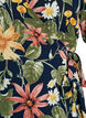 Floral wrap dress with short sleeves, Blue, Packshot image number 2