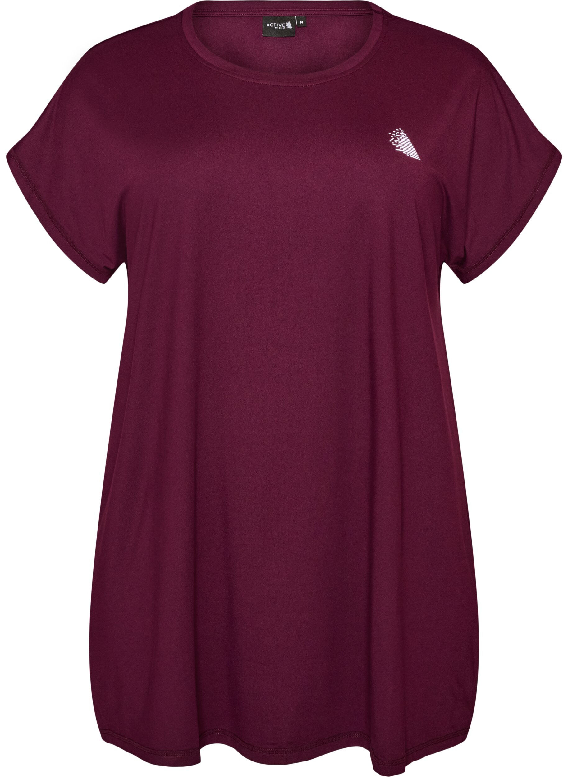 ZizzifashionLong training t-shirt, Purple, Packshot image number 0
