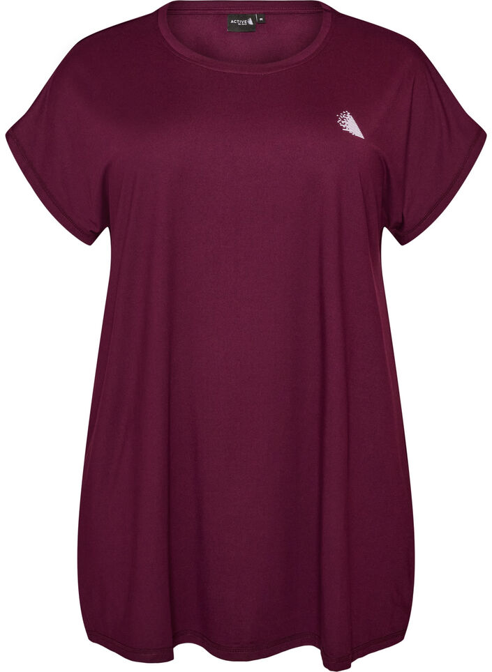 Long training t-shirt, Purple, Packshot image number 0