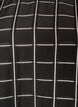Checked blouse with lace trim and elbow-length sleeves, Black, Packshot image number 2