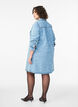 Denim dress with heart pattern, Light Blue, Model image number 2