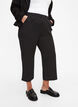 Loose trousers with 7/8 length, Black, Model image number 2