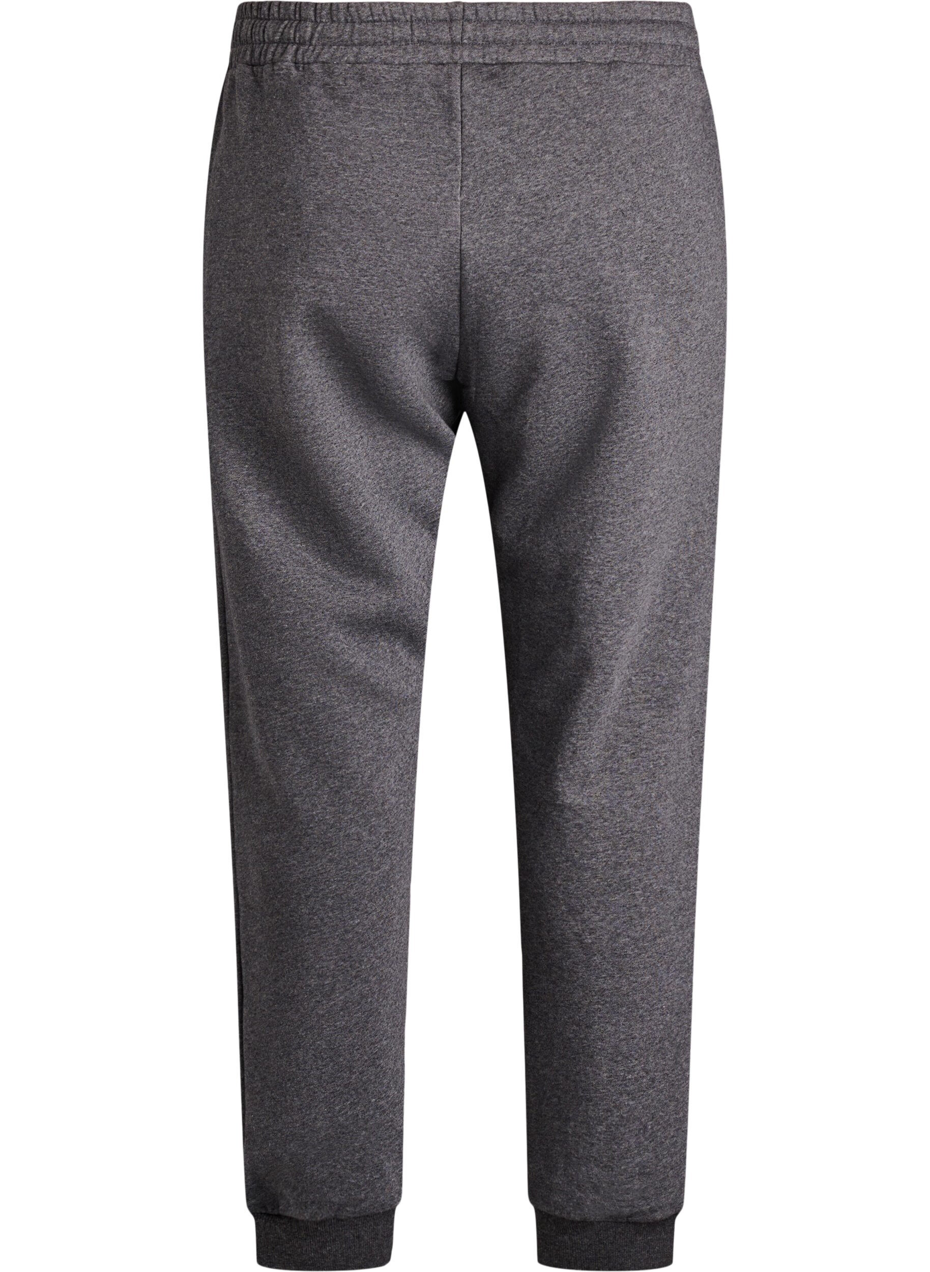 Zizzifashion High-waisted sweatpants, Dark Grey, Packshot image number 1