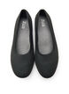 Ballet flats in a fine-textured fabric, Black, Packshot image number 2