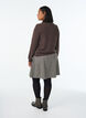 Short A-line skirt, Brown, Model image number 2