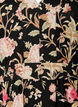 Floral dress in linen and viscose with an empire line, Black, Packshot image number 2