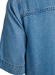 Short-sleeved denim-look lyocell shirt, Light Blue, Packshot image number 3