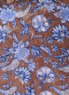 Midi dress with floral print and ruffle hem, Brown, Packshot image number 2