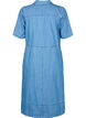 Denim shirt dress with short sleeves, Light Blue, Packshot image number 1