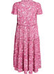 Patterned viscose midi dress, Pink, Packshot image number 1