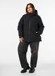 Winter jacket with hood and adjustable waist, Black, Model image number 1