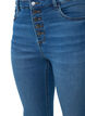 High-waisted Amy jeans with button closure, Blue Denim, Packshot image number 2