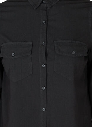 Tunic in cotton, Black, Packshot image number 2