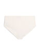 Bikini bottoms with a textured pattern and regular waist, White, Packshot image number 1