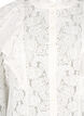 Lace shirt blouse with ruffle detail, Snow White, Packshot image number 2