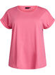 Short sleeve cotton blend T-shirt, Pink, Packshot image number 0