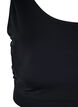 One shoulder bikini top, Black, Packshot image number 2