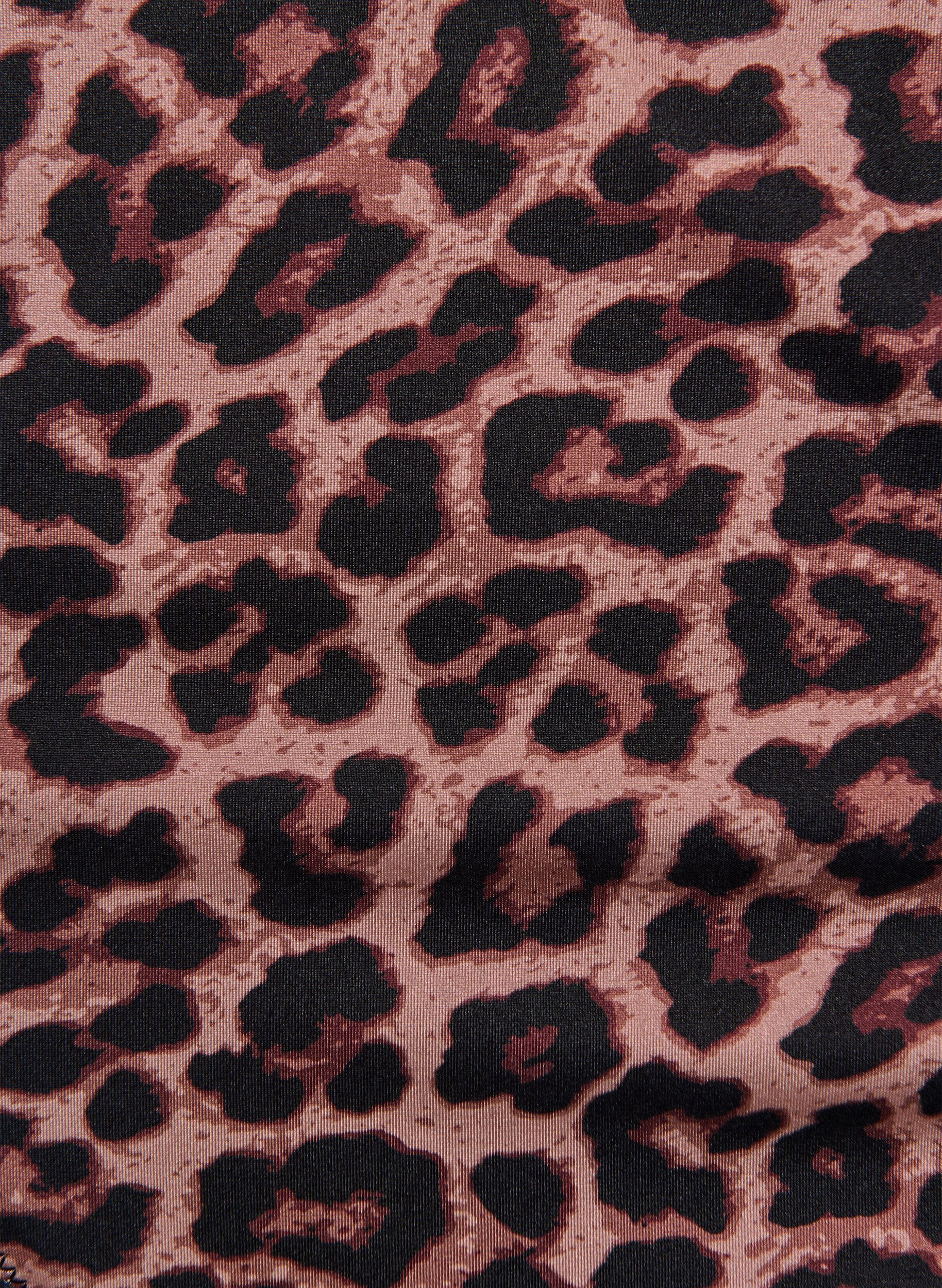 Zizzifashion Leopard bikini thong, Brown, Packshot image number 2