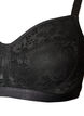 Wire-free bra with lace, Black, Packshot image number 2