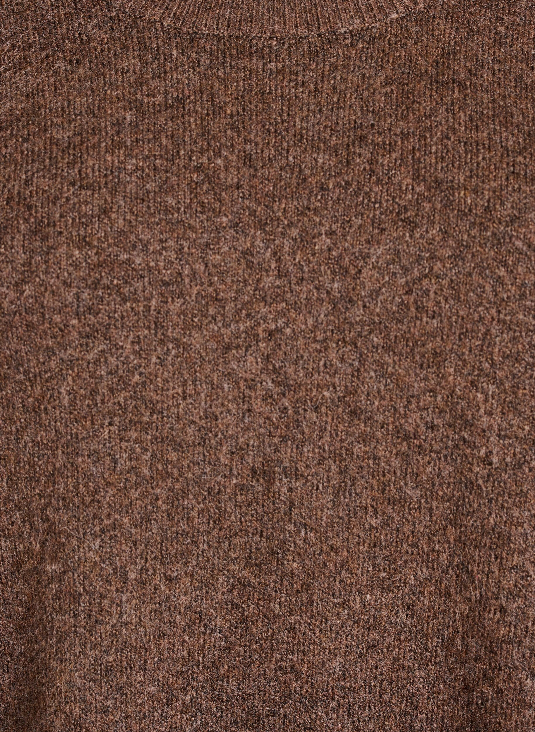 ZizzifashionLoose knit sweater with prominent seams, Brown, Packshot image number 2
