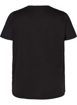 Short-sleeved t-shirt with print, Black , Packshot image number 1