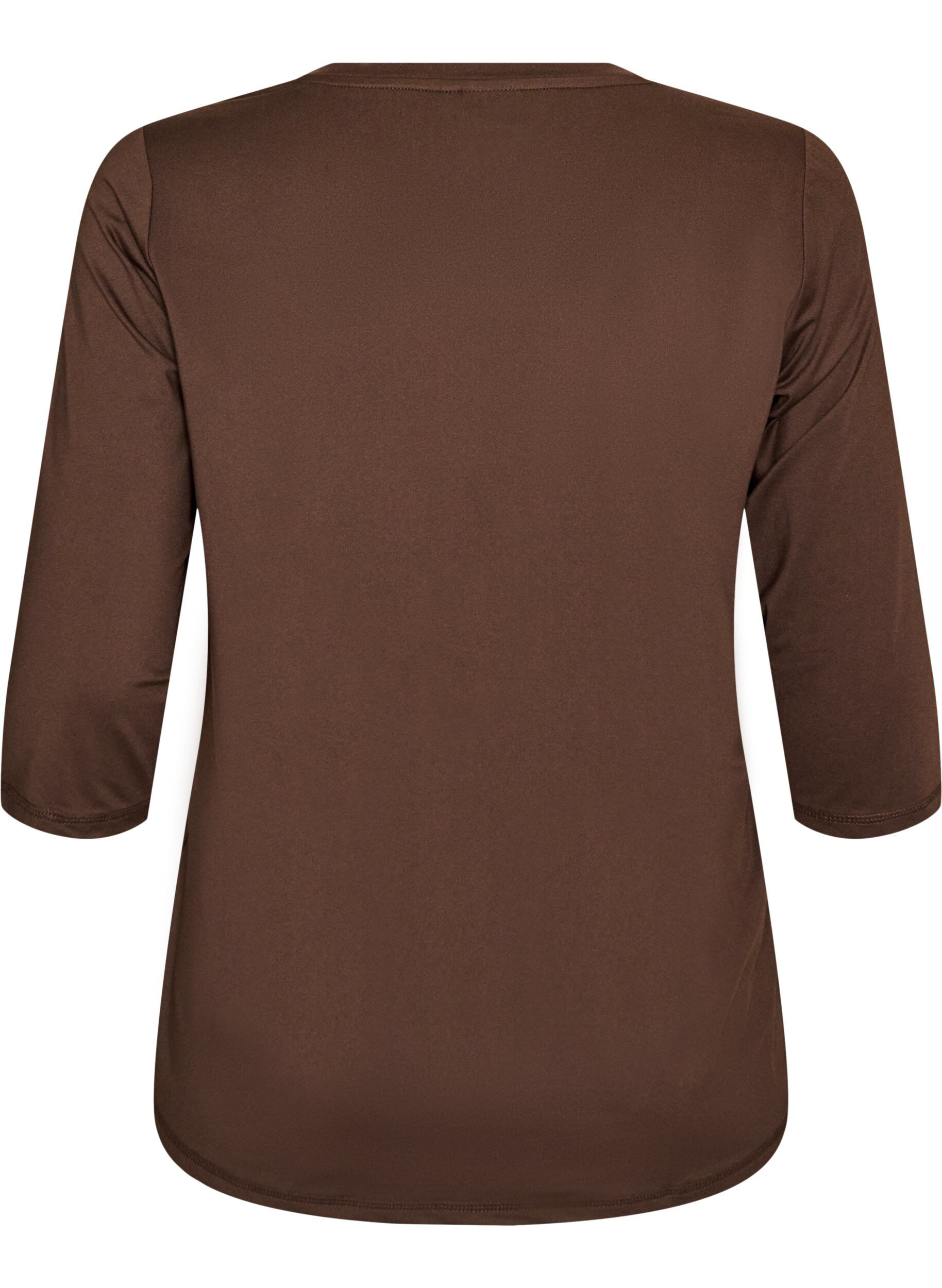 ZizzifashionSports top with 3/4 sleeves, Brown, Packshot image number 1